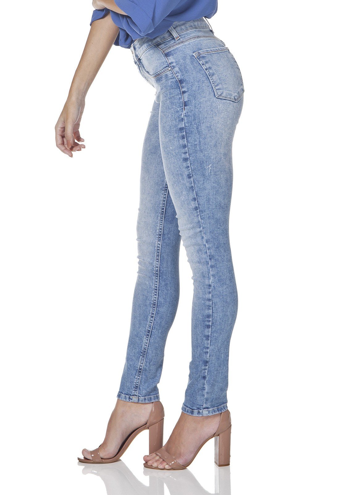 dz3156 calca jeans skinny cigarrete estonada denim zero lado prox