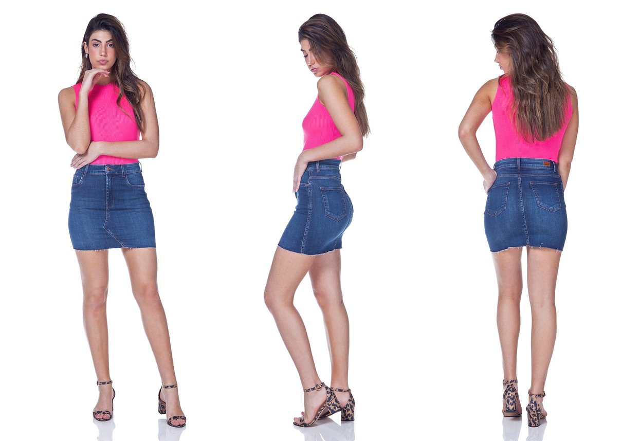 dz7104 saia jeans tubinho denim zero tripla