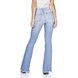 dz3207 calca jeans flare media rasgos no joelho denim zero costas prox