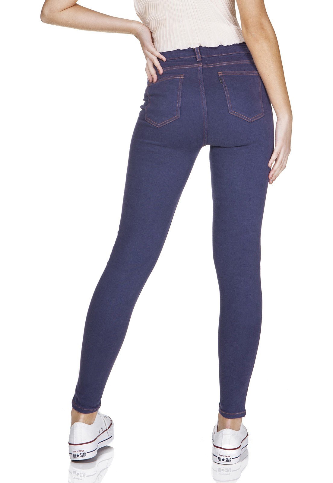 dz3213 skinny cigarrete basica marinho denim zero costas prox