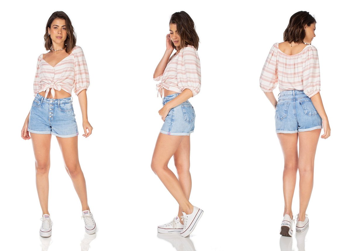 dz6349 shorts jeans feminino mom com botoes denim zero tripla