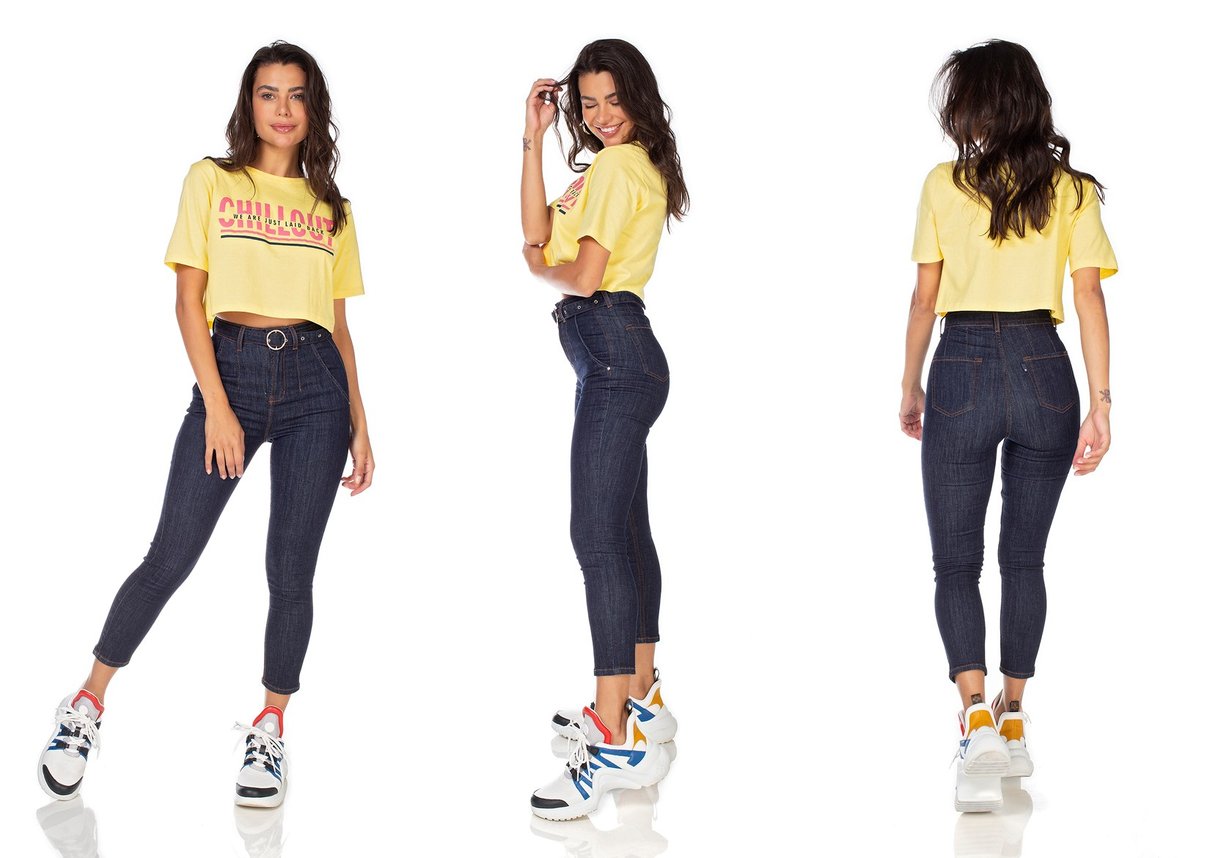 dz3226 calca jeans feminina skinny hot pants cropped com cinto denim zero tripla