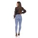 dz3285 calca jeans feminina skinny media cigarrete com botoes denim zero costas