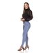 dz3285 calca jeans feminina skinny media cigarrete com botoes denim zero lado