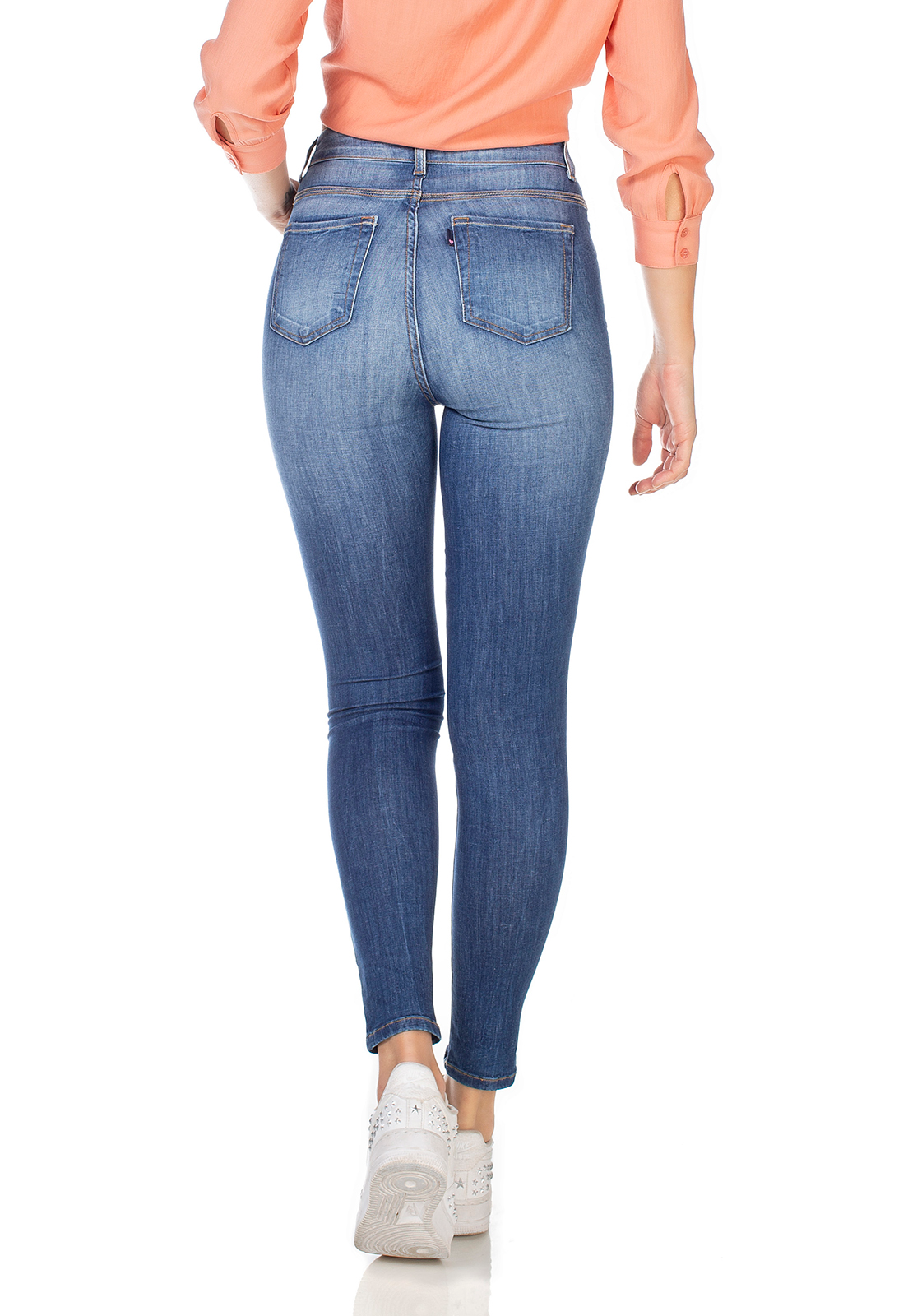 dz3227 calca jeans feminia skinny hot pants cigarrete denim zero costas prox