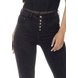 dz3340 calca jeans feminina skinny media com botoes denim zero frente detalhe