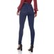 dz3347 calca jeans feminina skinny media tradicional denim zero costas prox