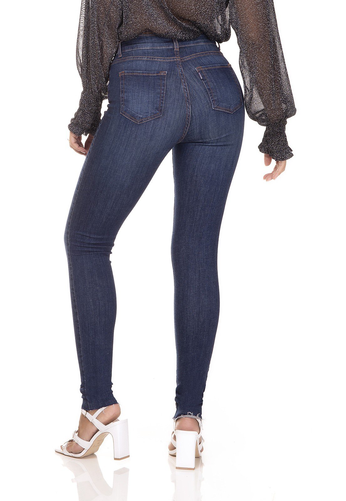 dz3292 calca jeans skinny media corte a fio denim zero costas prox