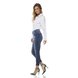 dz3351 calca jeans feminina skinny media cropped com puidos denim zero lado