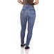 dz3289 calca jeans skinny media cigarrete rasgo no joelho denim zero costas prox