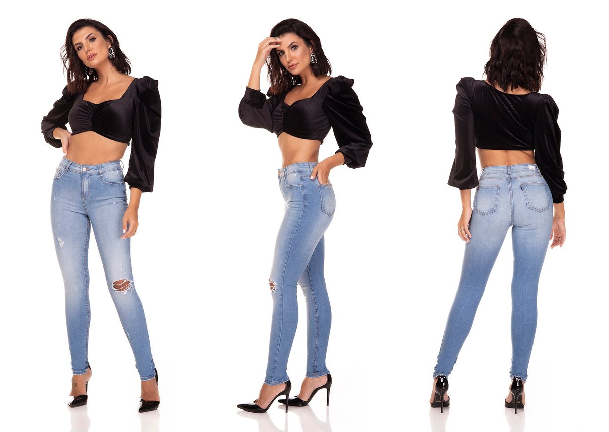 dz3290 calca jeans skinny media com puidos denim zero tripla