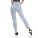 dz3386 calca jeans feminina mom fit fechamento com botoes denim zero costas prox