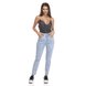 dz3386 calca jeans feminina mom fit fechamento com botoes denim zero frente