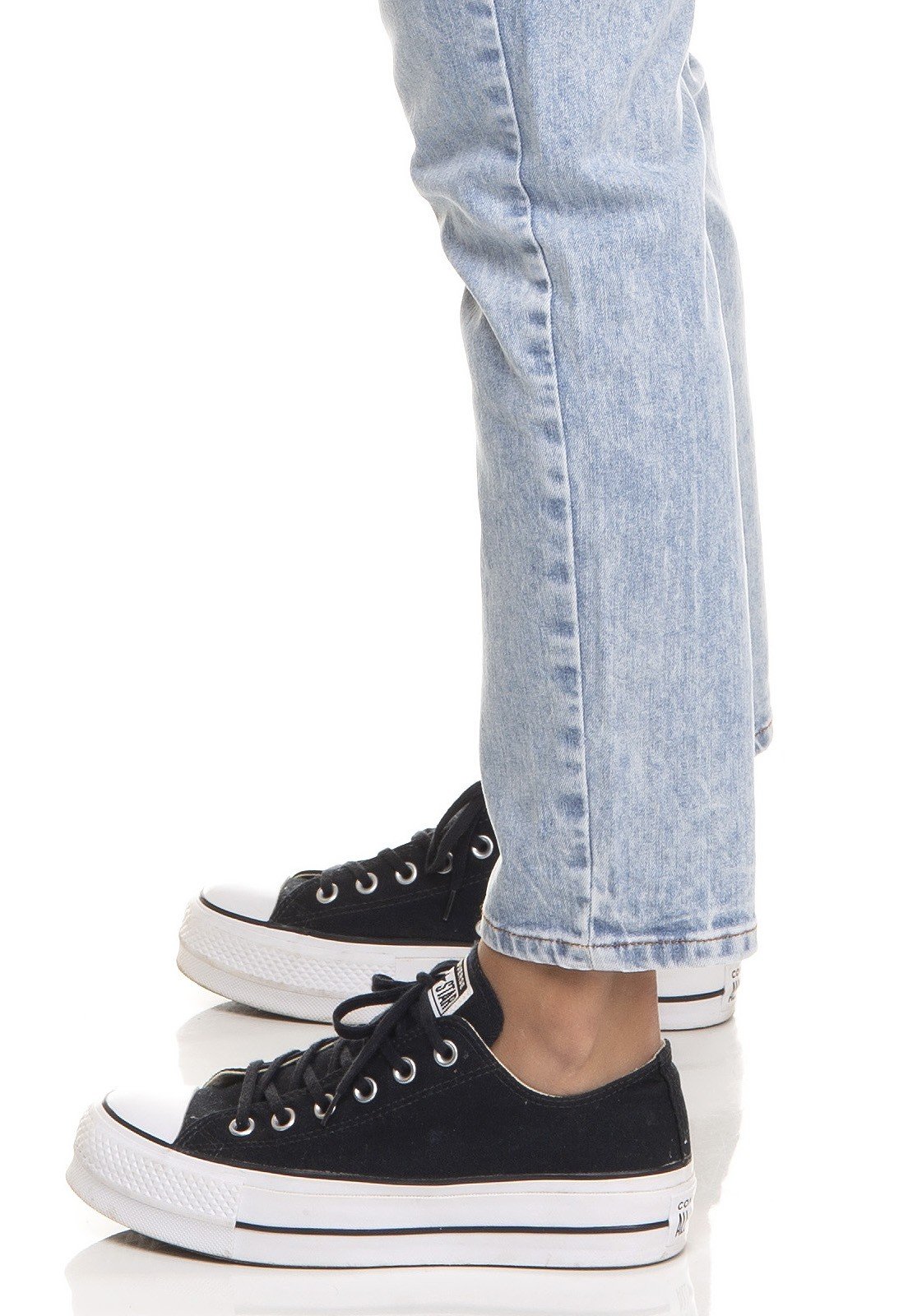 dz3386 calca jeans feminina mom fit fechamento com botoes denim zero lado detalhe