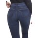 dz3378 calca jeans feminina skinny media cigarrete ziper frontal denim zero costas detalhe