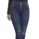 dz3378 calca jeans feminina skinny media cigarrete ziper frontal denim zero frente detalhe