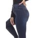 dz3378 calca jeans feminina skinny media cigarrete ziper frontal denim zero lado detalhe