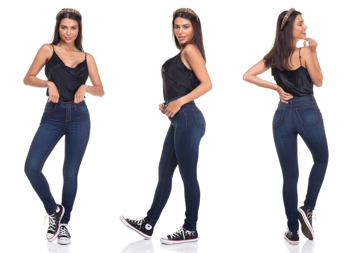 dz3346 calca jeans feminina skinny media cigarrete tradicional denim zero tripla