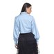 dz11146 camisa jeans feminina cropped manga bufante denim zero costas prox