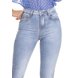 dz3333 calca jeans feminina skinny media tradicional denim zero frente detalhe