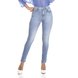 dz3333 calca jeans feminina skinny media tradicional denim zero frente prox