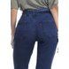 dz3353 calca jeans feminina jogger com cinto denim zero costas detalhe
