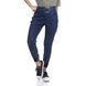dz3353 calca jeans feminina jogger com cinto denim zero frente prox