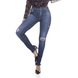 dz3367 calca jeans feminina skinny media barra desfiada denim zero frente prox