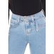 dz3377 calca jeans feminina skinny media cigarrete com cinto denim zero detalhe