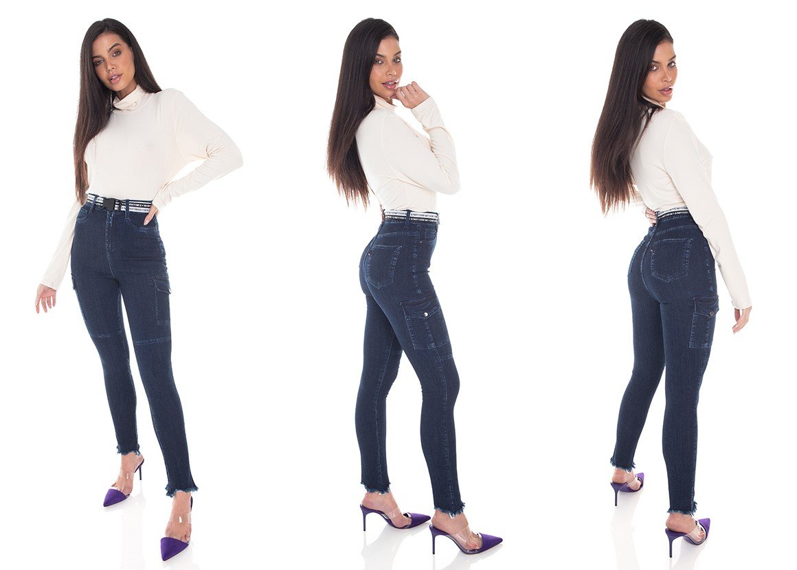 dz3410 calca jeans feminina skinny hot pants cigarrete bolsos lateraisdenim zero tripla