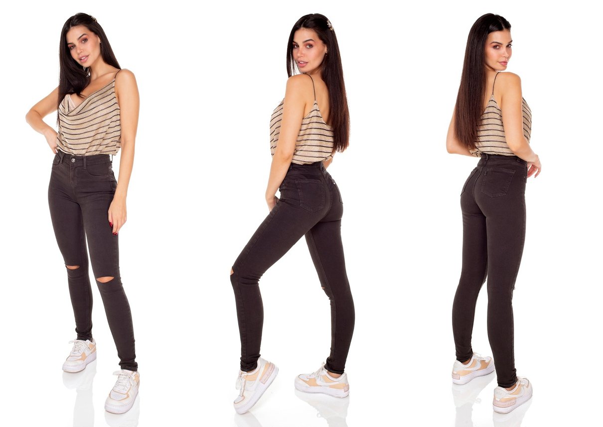 dz3418 calca jeans feminina skinny media colorida verde escuro denim zero tripla