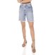 dz4036 bermuda jeans feminina mommy barra desfiada denim zero frente prox