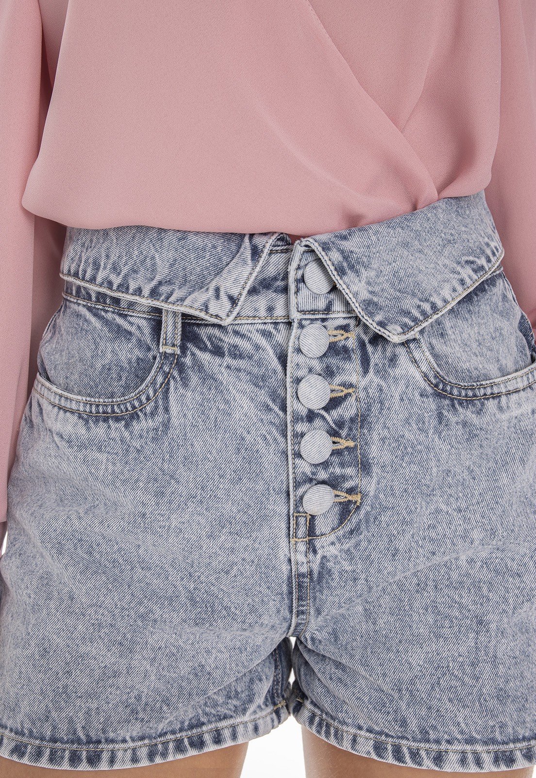 dz6401 shorts jeans feminino mom cos diferenciado denim zero detalhe