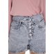 dz6401 shorts jeans feminino mom cos diferenciado denim zero detalhe