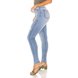 dz3488 calca jeans feminina skinny hot pants cigarrete com puidos denim zero lado prox