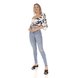 dz3519 calca jeans feminina skinny hot pants cigarrete clarinha denim zero frente