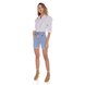 dz4043 re bermuda jeans feminina hot pants com cinto frente
