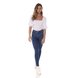 dz3633 re calca jeans feminina skinny media cigarrete tradicional denim zero frente