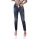 dz3637 com calca jeans feminina mom fit rasgo no joelho denim zero frente prox
