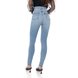 dz3655 re calca jeans feminina skinny hot pants cigarrete com puidos denim zero costas prox