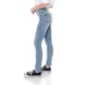 dz3652 com calca jeans feminina skinny media cigarrete com recorte frontal denim zero lado prox