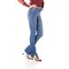 dz3694 re calca jeans feminina new boot cut barra irregular denim zero lado prox