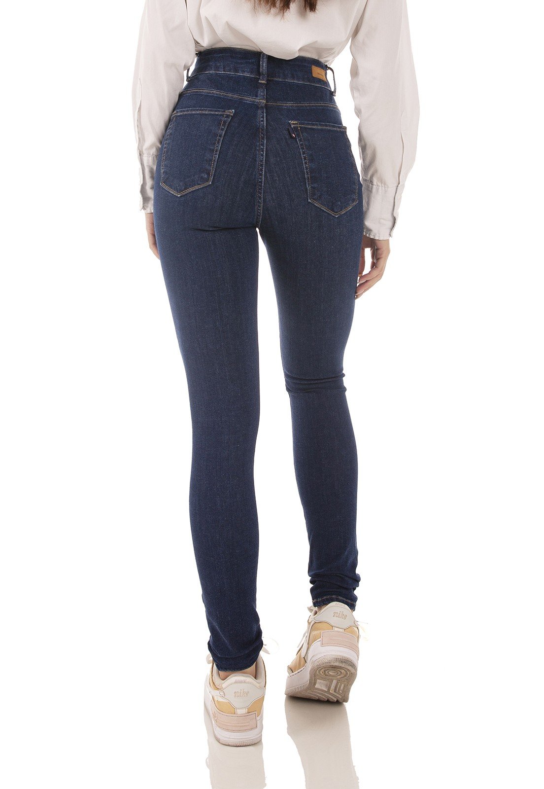dz3754 ts calca jeans feminina skinny media escura denim zero costas prox