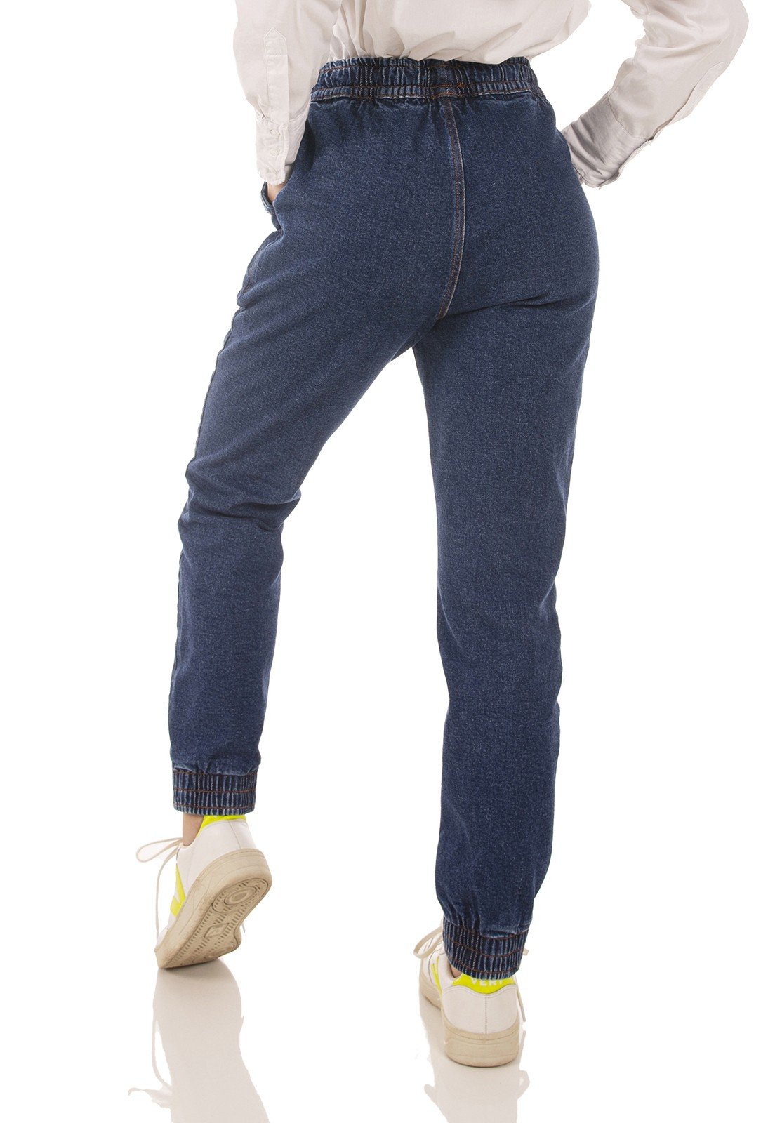 dz3737 com calca jeans feminina jogger com cordao funcional denim zero costas prox 2