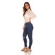 dz3477 calca jeans feminina skinny media cigarrete rasgo joelho denim zero lado