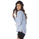 dz11158 camisa jeans feminina oversized fechamento com botoes denim zero lado prox