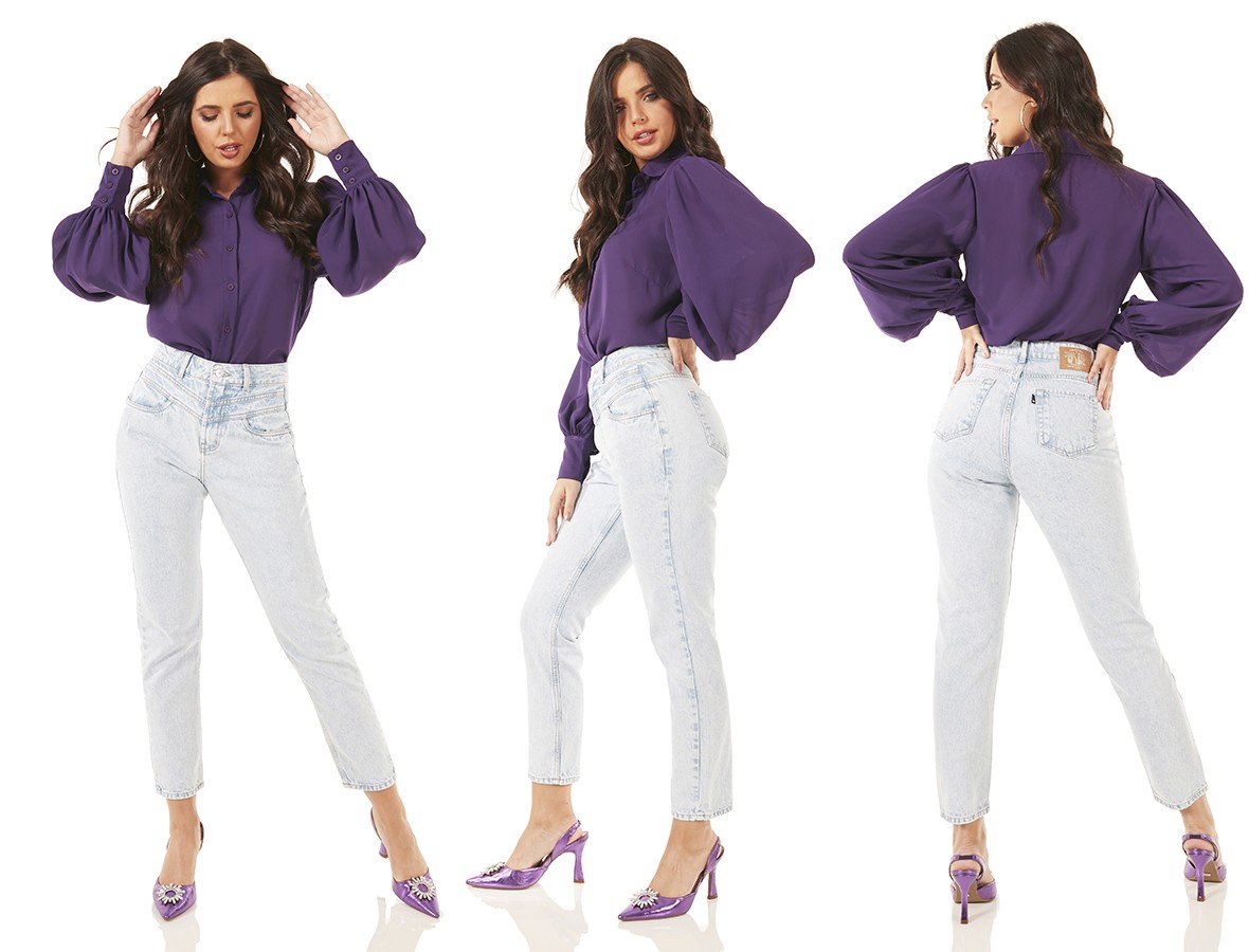 dz3701 alg calca jeans feminina mom recorte frontal denim zero tripla