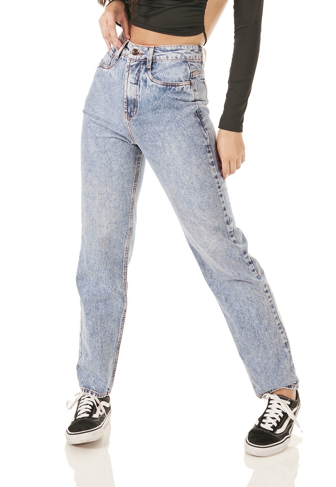 dz3783 alg calca jeans feminina dad pants tradicional denim zero frente prox
