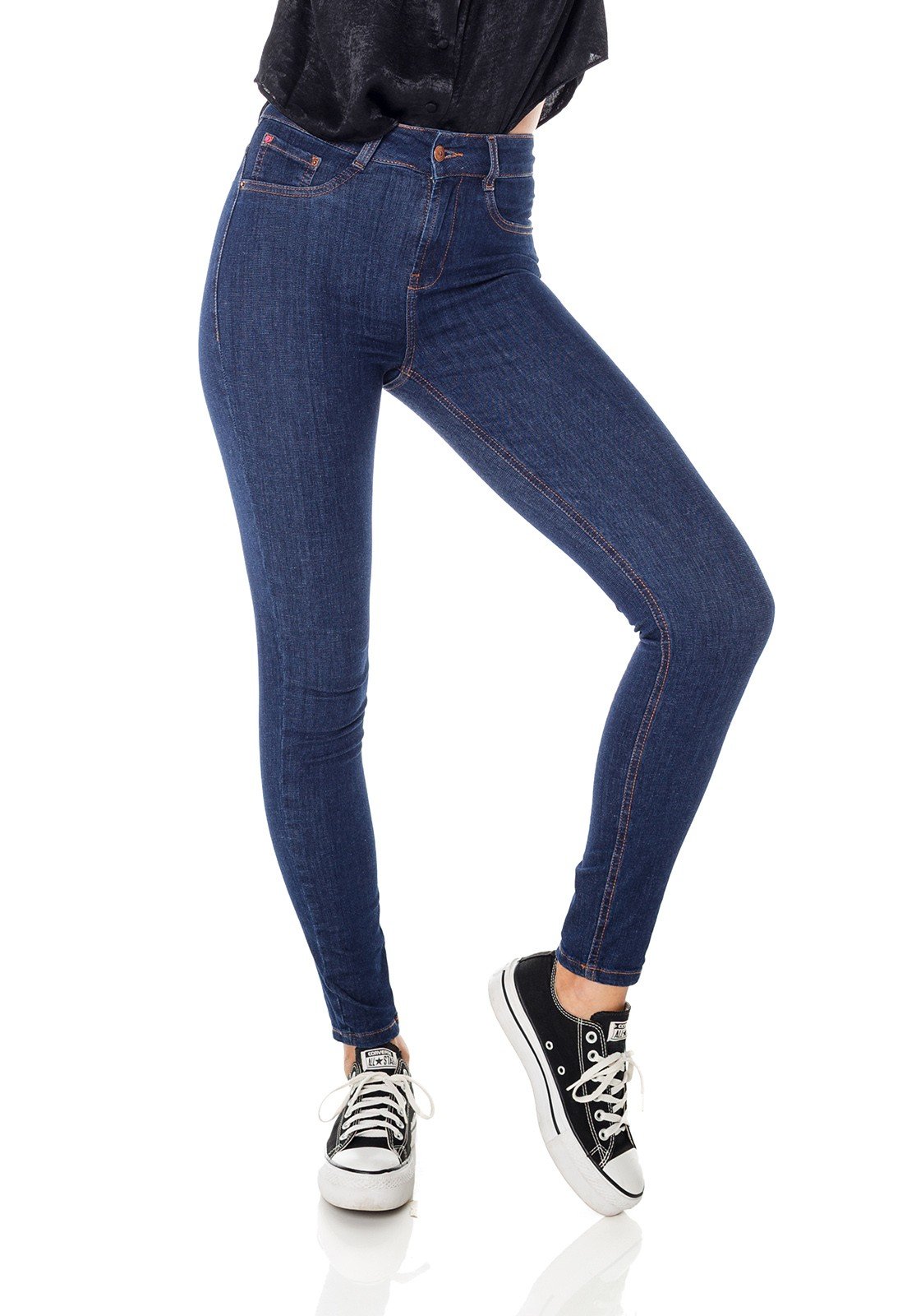 dz3851 ts calca jeans skinny media escura denim zero frente prox
