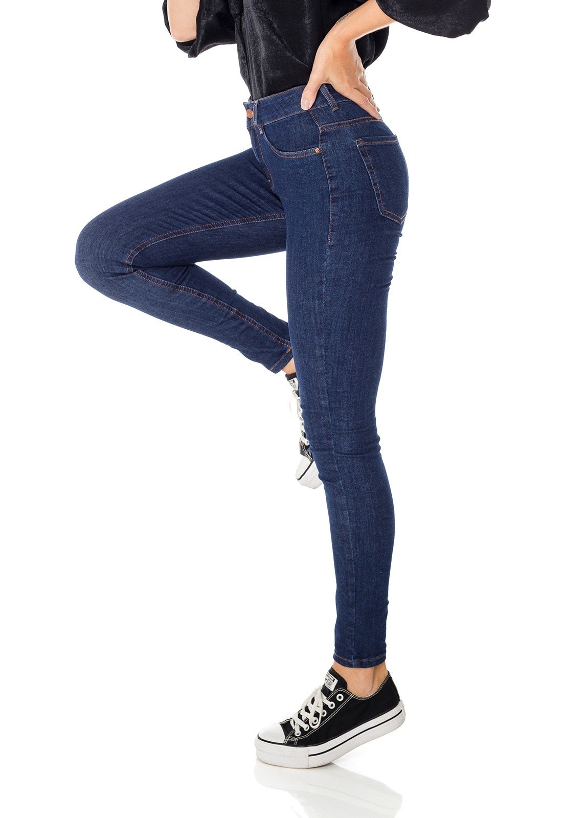 dz3851 ts calca jeans skinny media escura denim zero lado prox
